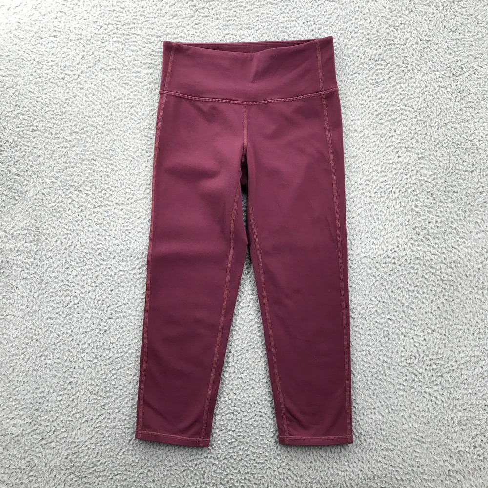 ATHLETA Size‎ XS Deep Pink Chaturanga Capri Mid Rise Leggings